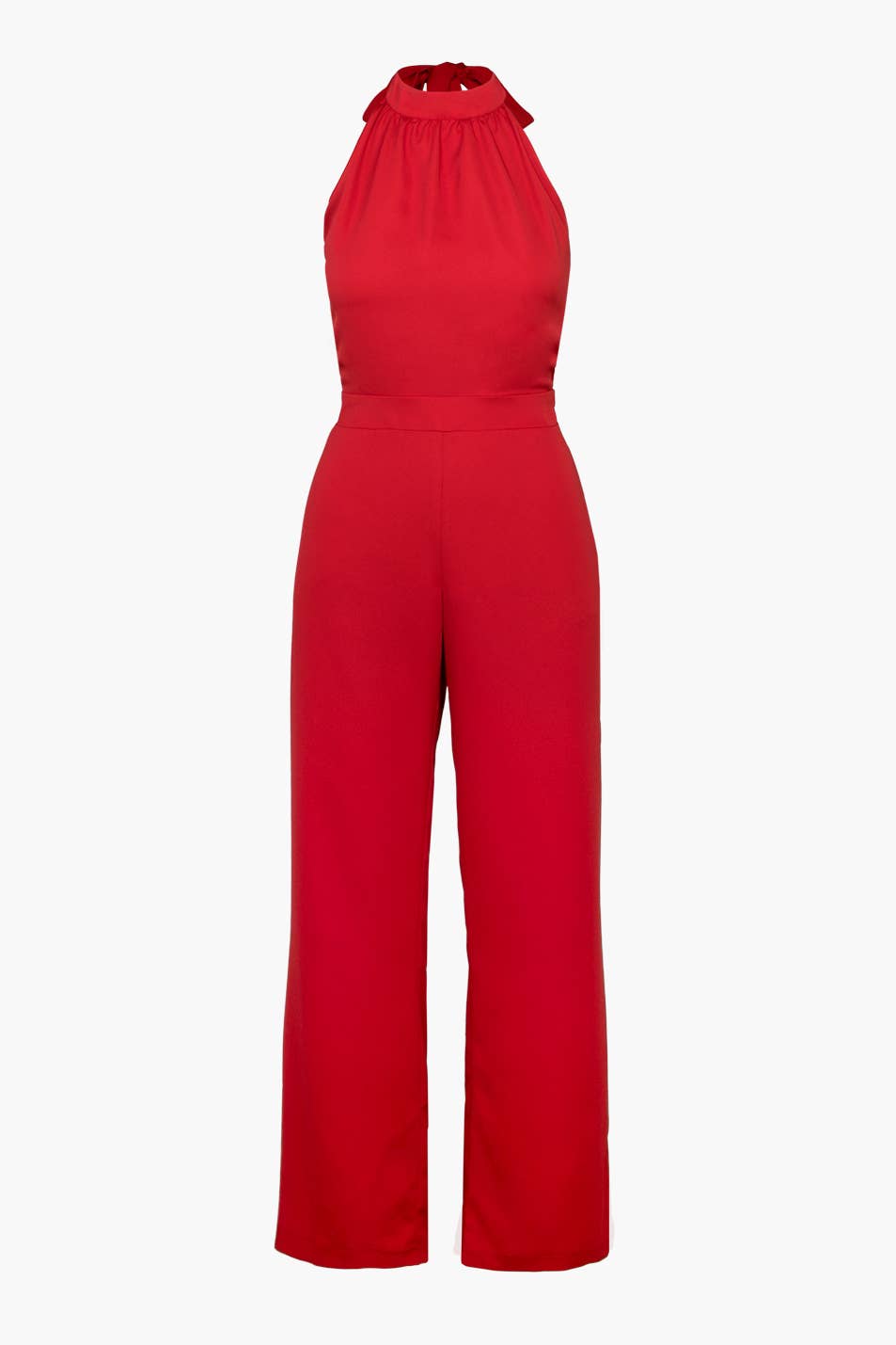 Red Halter Romper