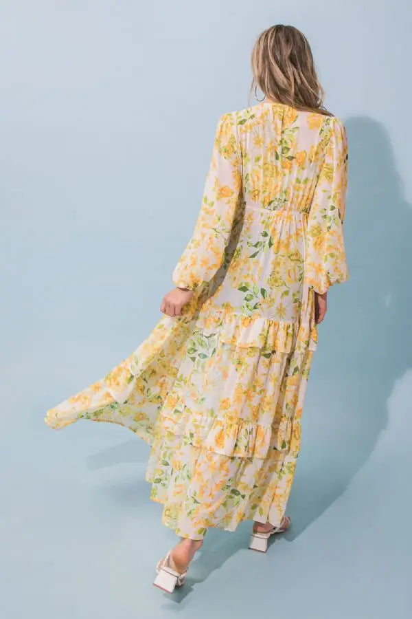 A Printed Woven Maxi Cover Up