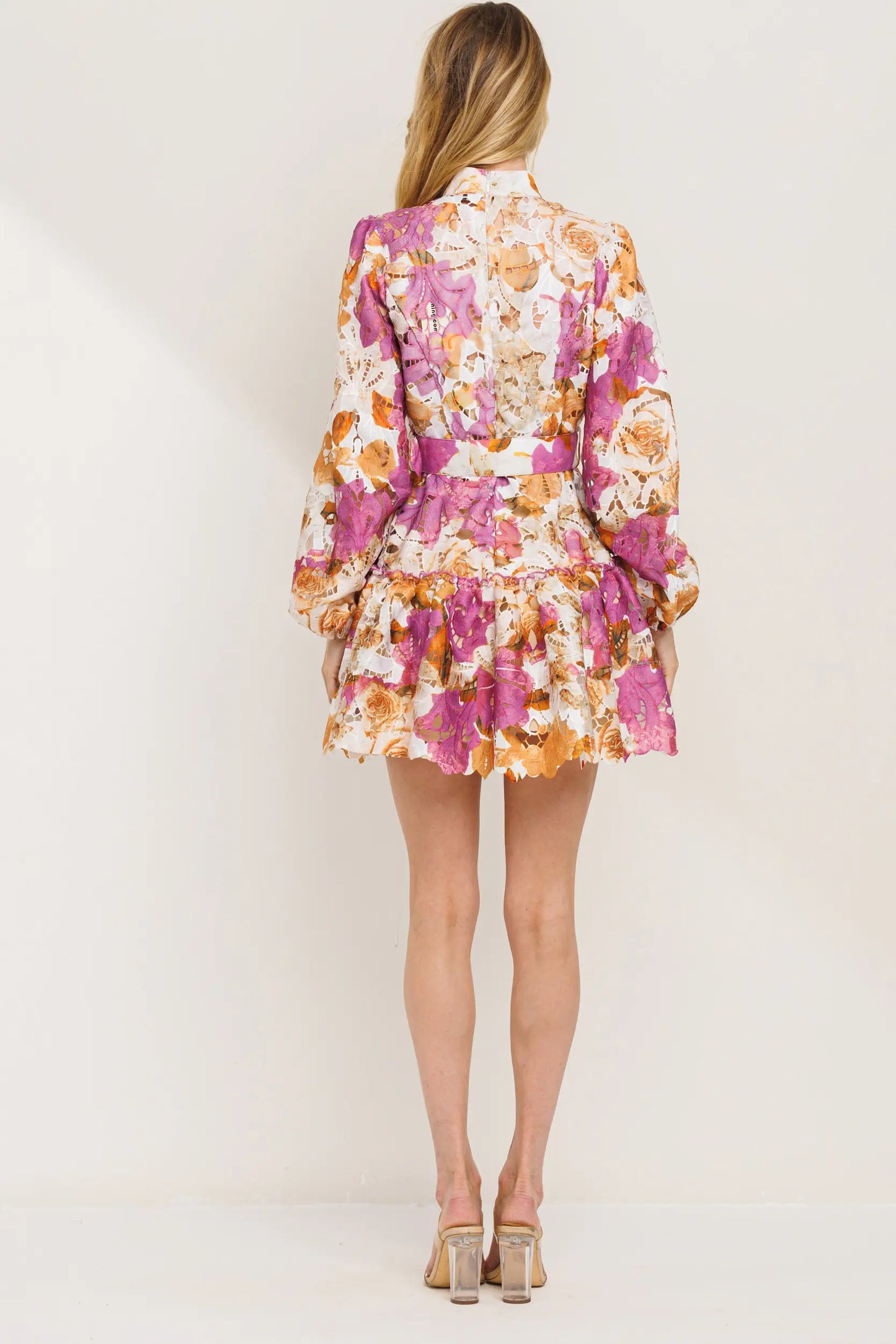 Button Down Belted Mini Dress