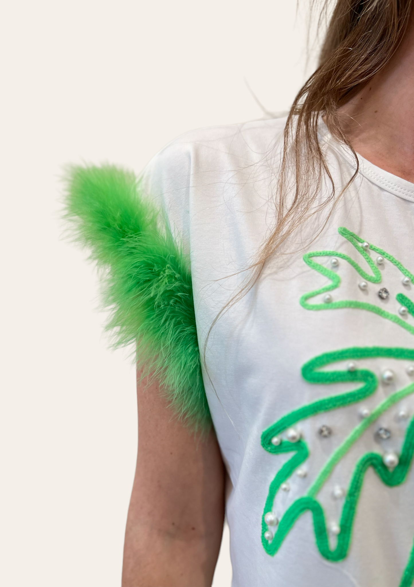 Furr Sleeve Graphic T-Shirt