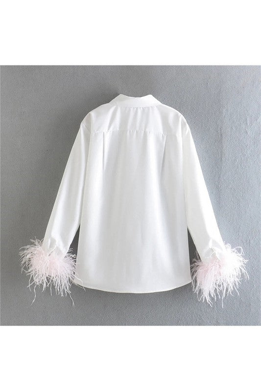 Feathered Blouse