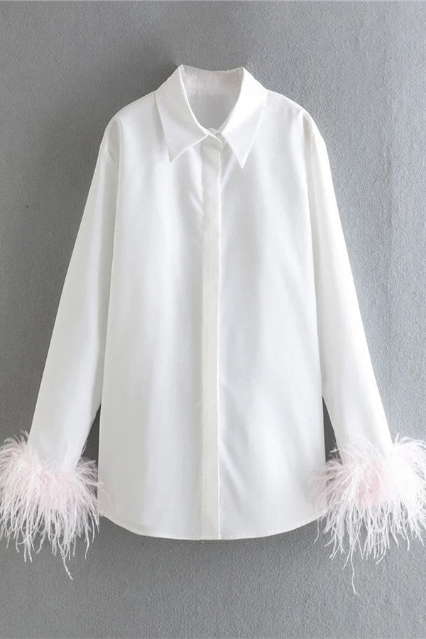 Feathered Blouse