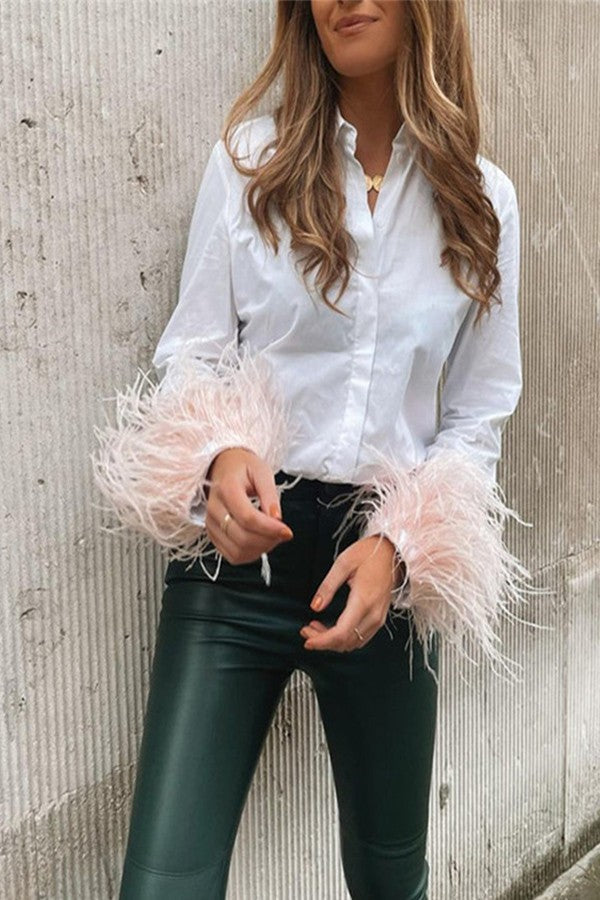 Feathered Blouse