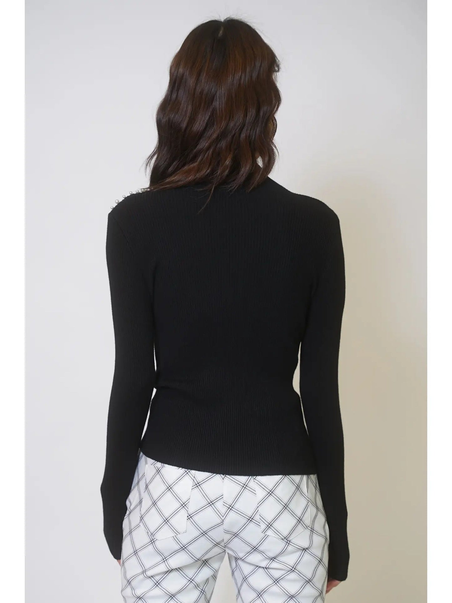 Pearly Cut-Out Top