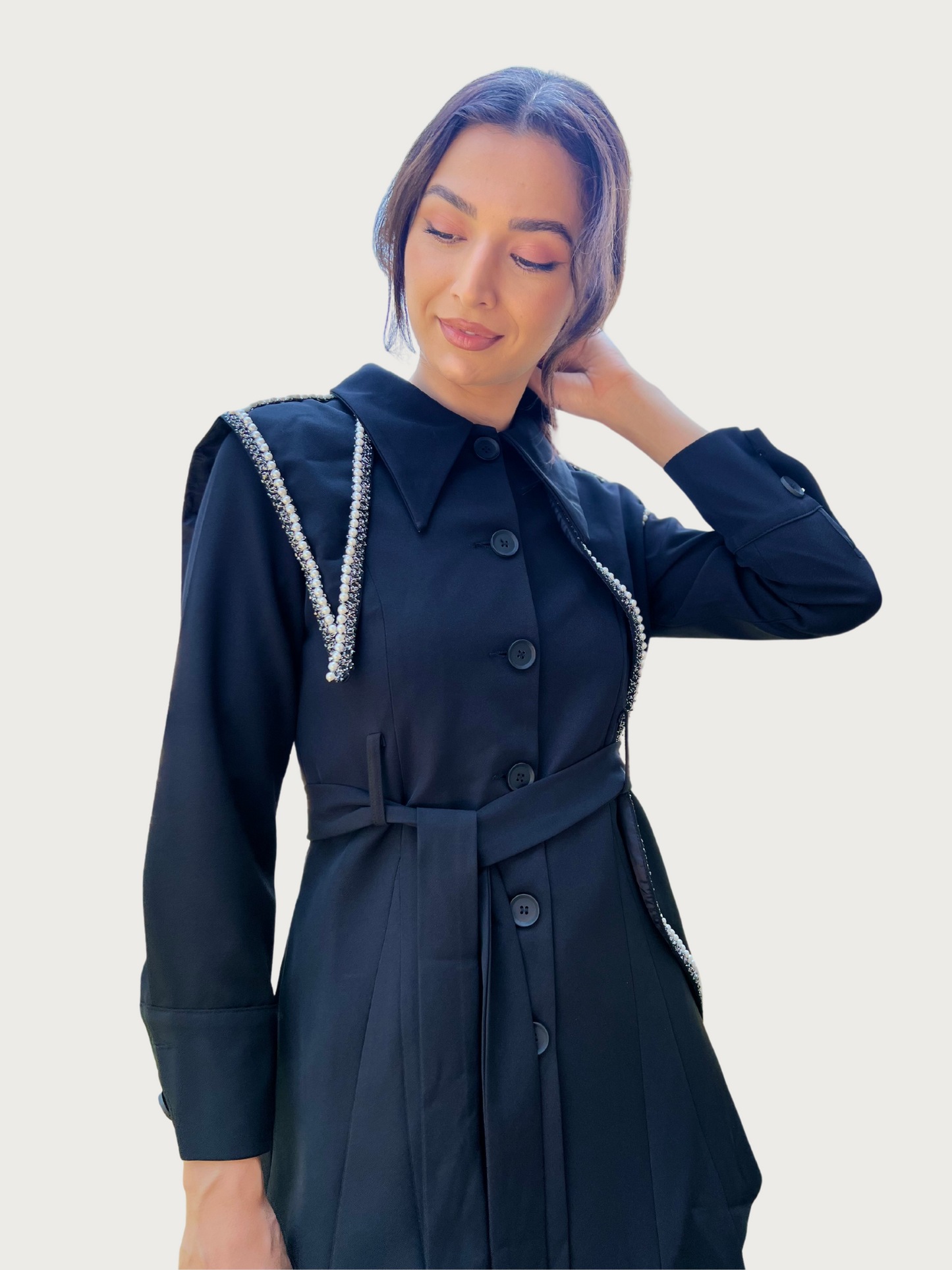 Short A-line Dress Blouse