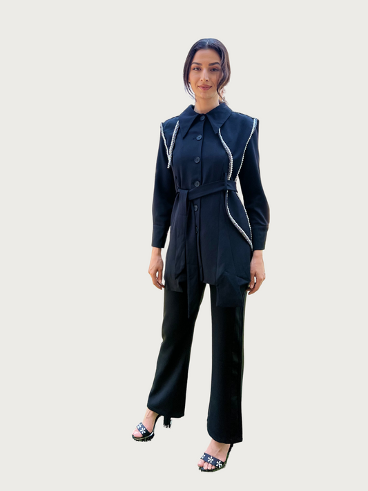 Short A-line Dress Blouse