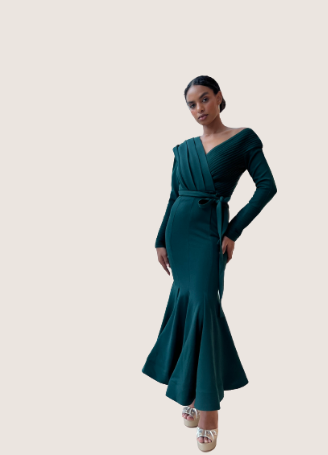 Surplice Maxi Dress