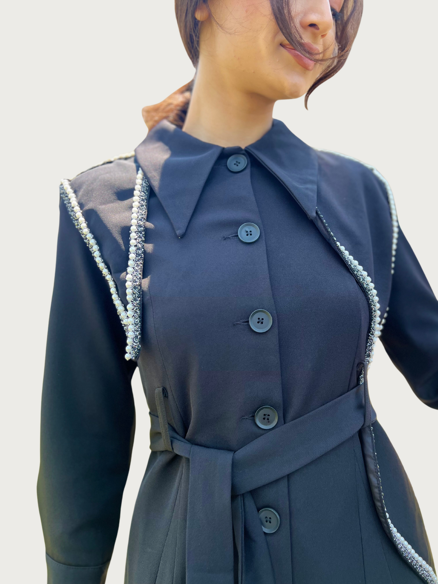 Short A-line Dress Blouse