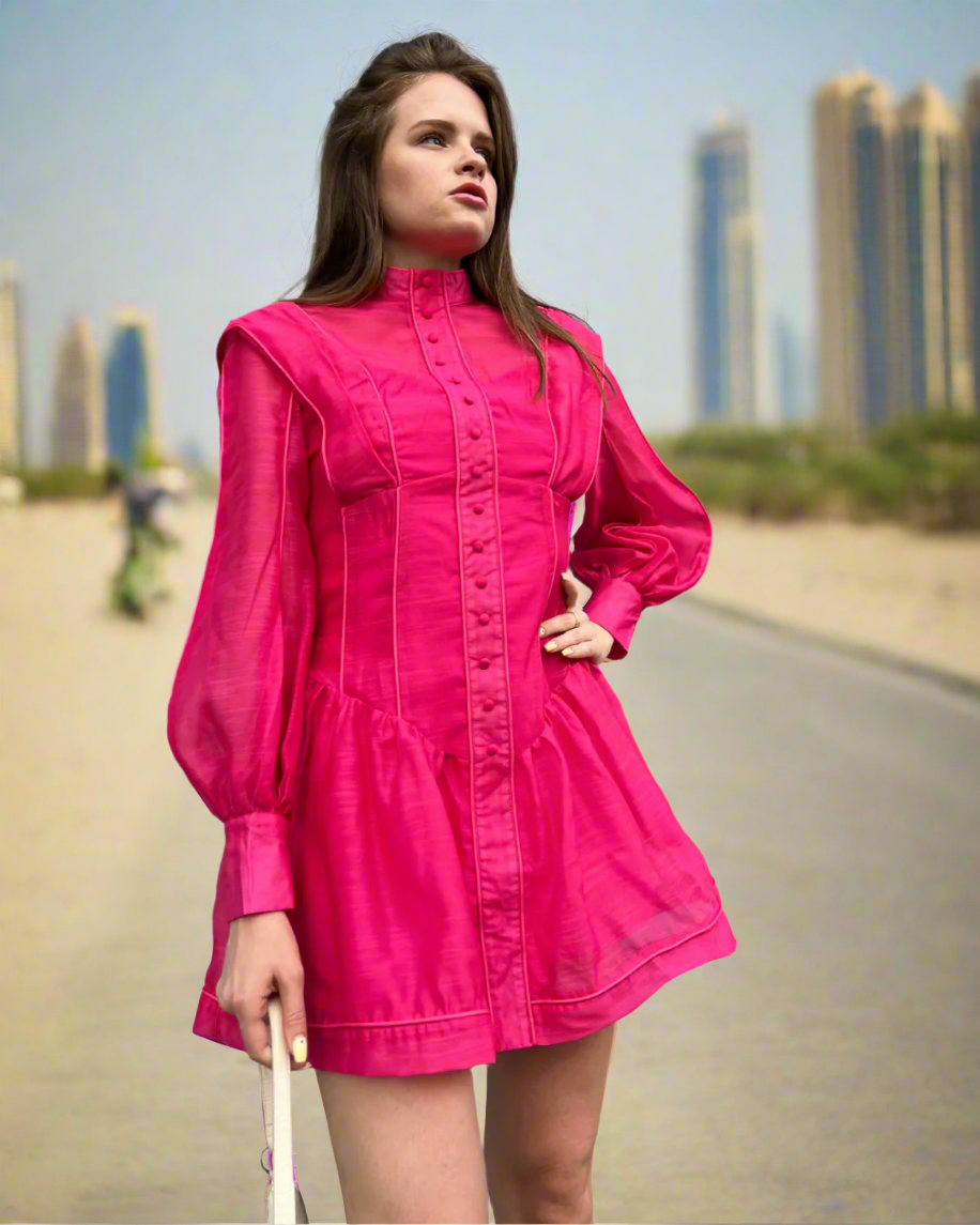 Voluminous Mini Dress