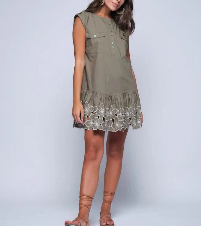Cotton Embroidery Dress