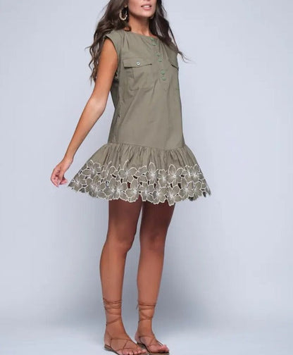 Cotton Embroidery Dress