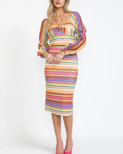 Colorful stripped Dress