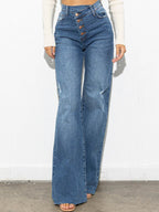 Asymmetrical Wide Jeans