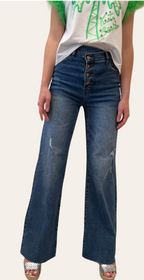 Asymmetrical Wide Jeans