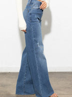 Asymmetrical Wide Jeans