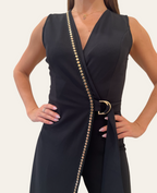 Studded Border Romper
