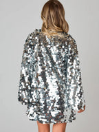 Silver Sequin Dress