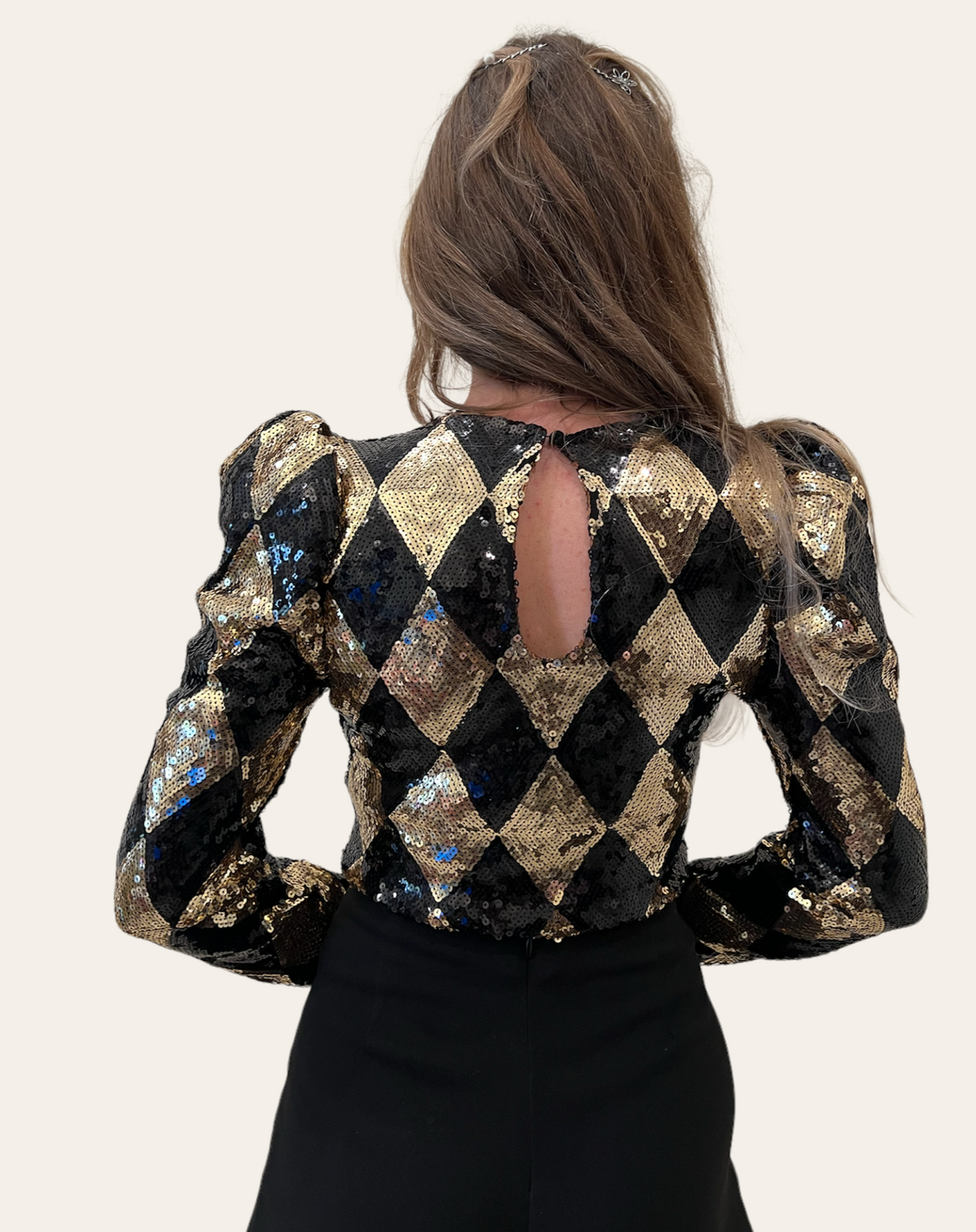 Sequins Print Fashion Bodysuit