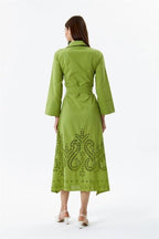 Poplin Maxi Shirt Dress