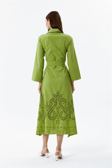 Poplin Maxi Shirt Dress
