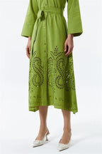 Poplin Maxi Shirt Dress