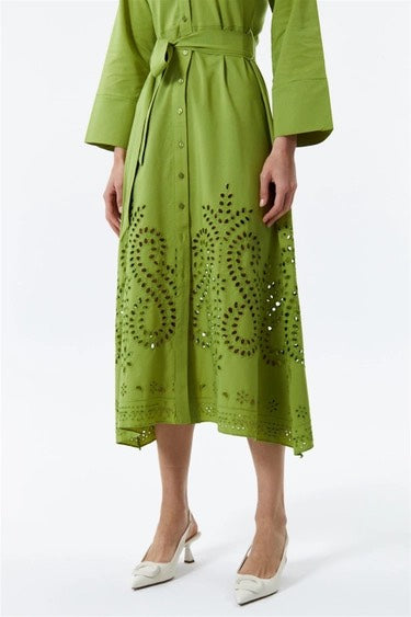 Poplin Maxi Shirt Dress