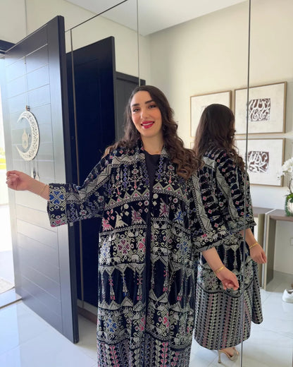 Jawaher Velvet Abaya  – Ramadan Collection