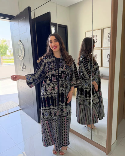 Jawaher Velvet Abaya  – Ramadan Collection