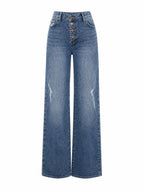 Asymmetrical Wide Jeans