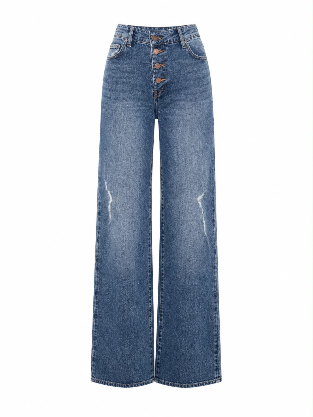 Asymmetrical Wide Jeans