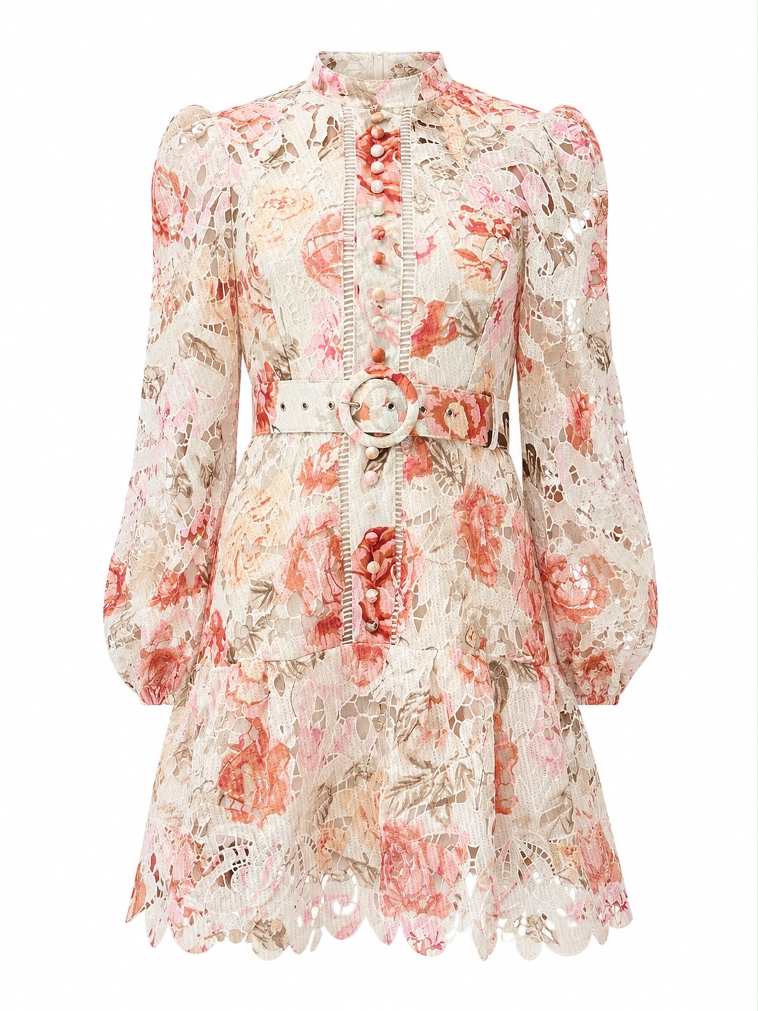 Belted Laced Dress