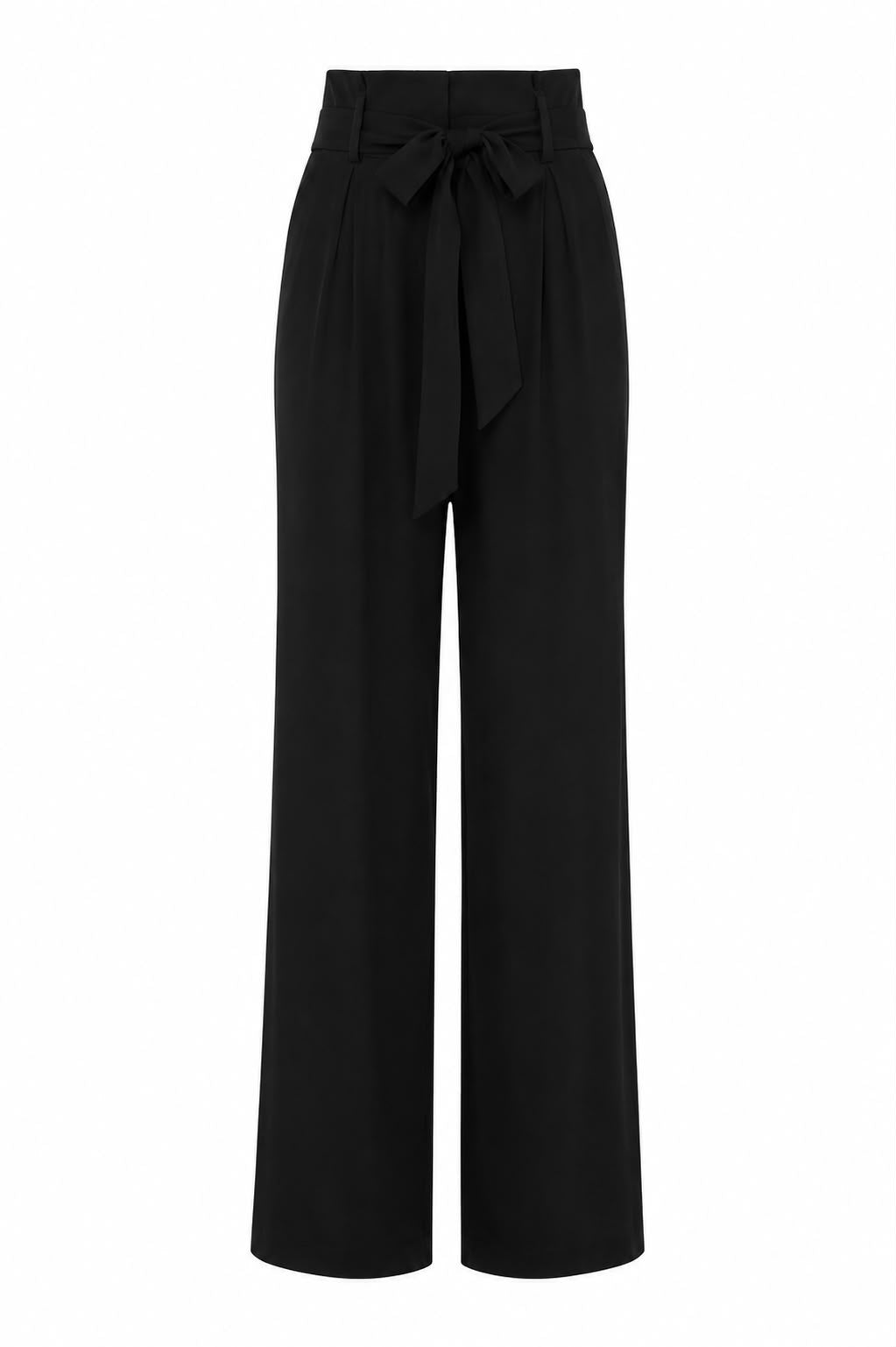 Belted Paper Bag Waist Pants
