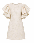 Big Ruffle Sleeve Detail Dress