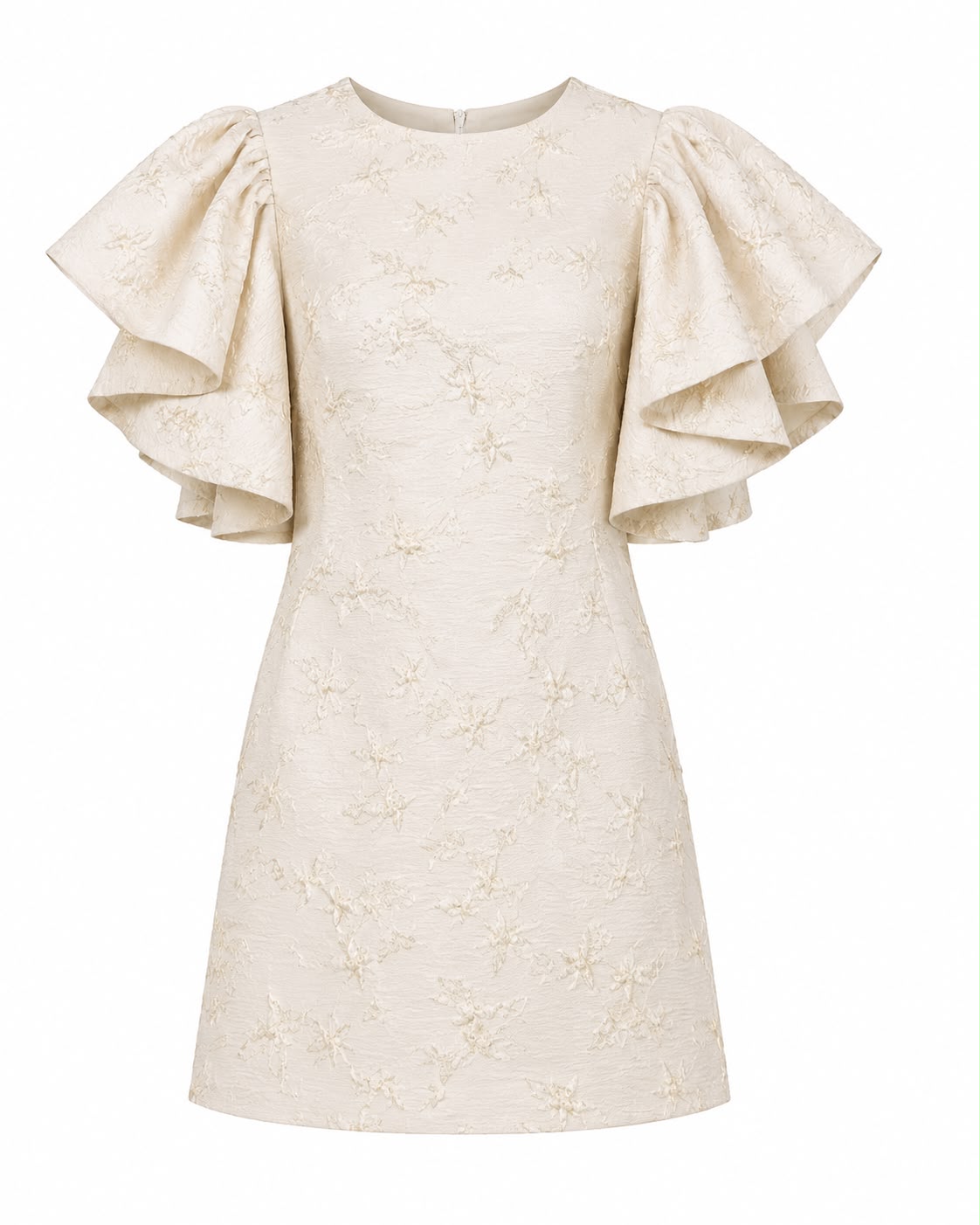 Big Ruffle Sleeve Detail Dress