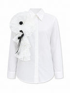 Floral Ruffle Shirt