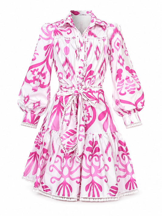 Pink Blouse & Skirt Set – Elegant Two-Piece Outfit for Women