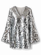 Silver Sequin Dress