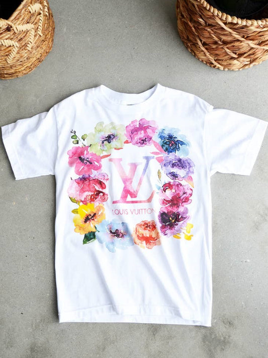 Colorful Floral Fashion Graphic Top