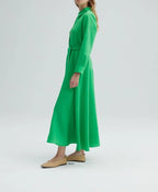 Belted Green Dress