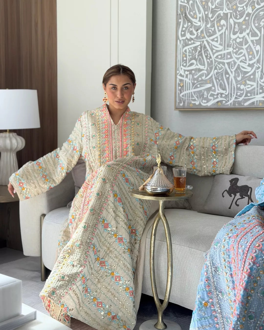 Hanoof Abaya  beige