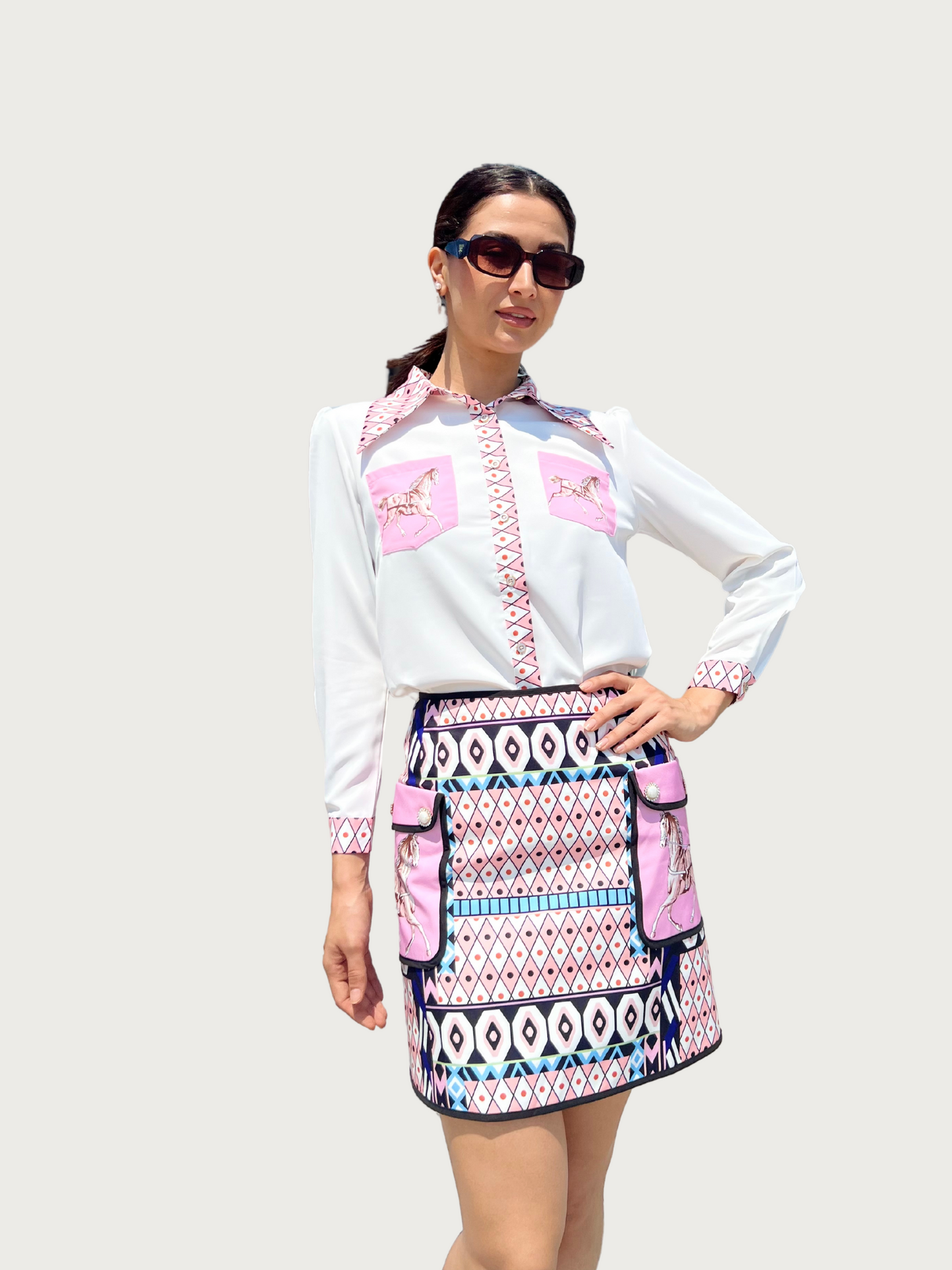 Faras Blouse & Skirt Set