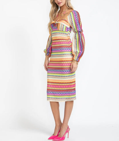 Colorful stripped Dress