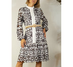 Belted Lace Dress